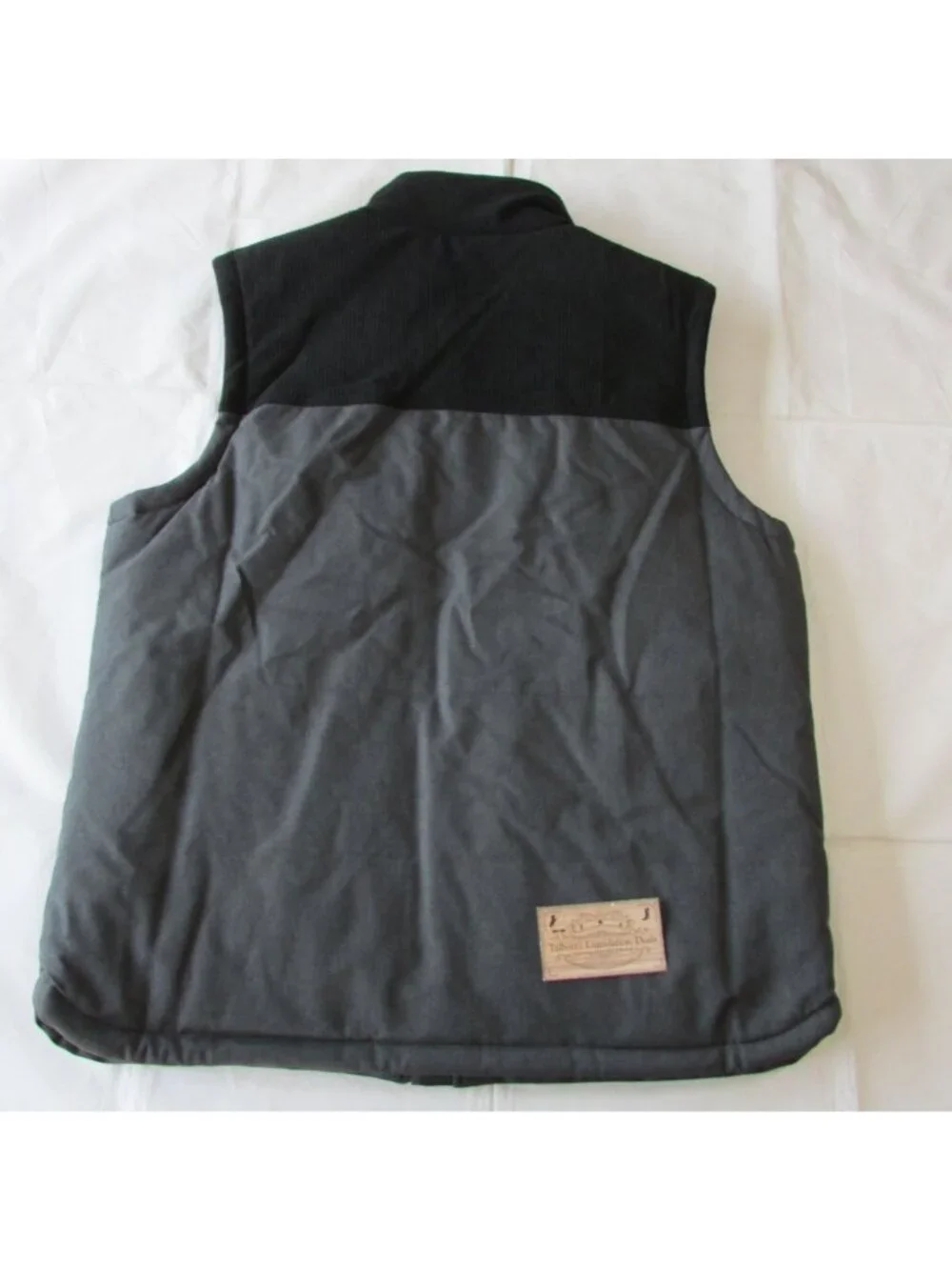 Rock & Roll Denim Men's LG Puffer with Corduroy Vest Black/Grey